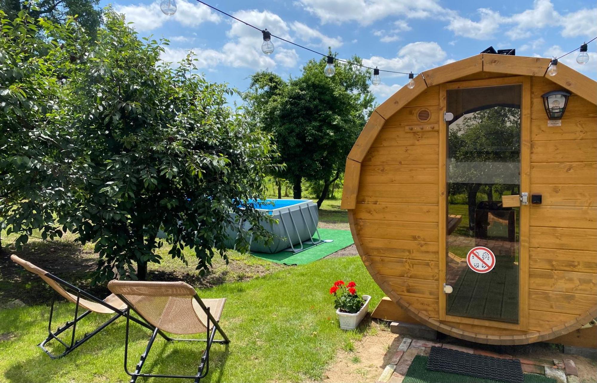 Oderpoint#Sauna#Jacuzzi Gozdowice Luaran gambar