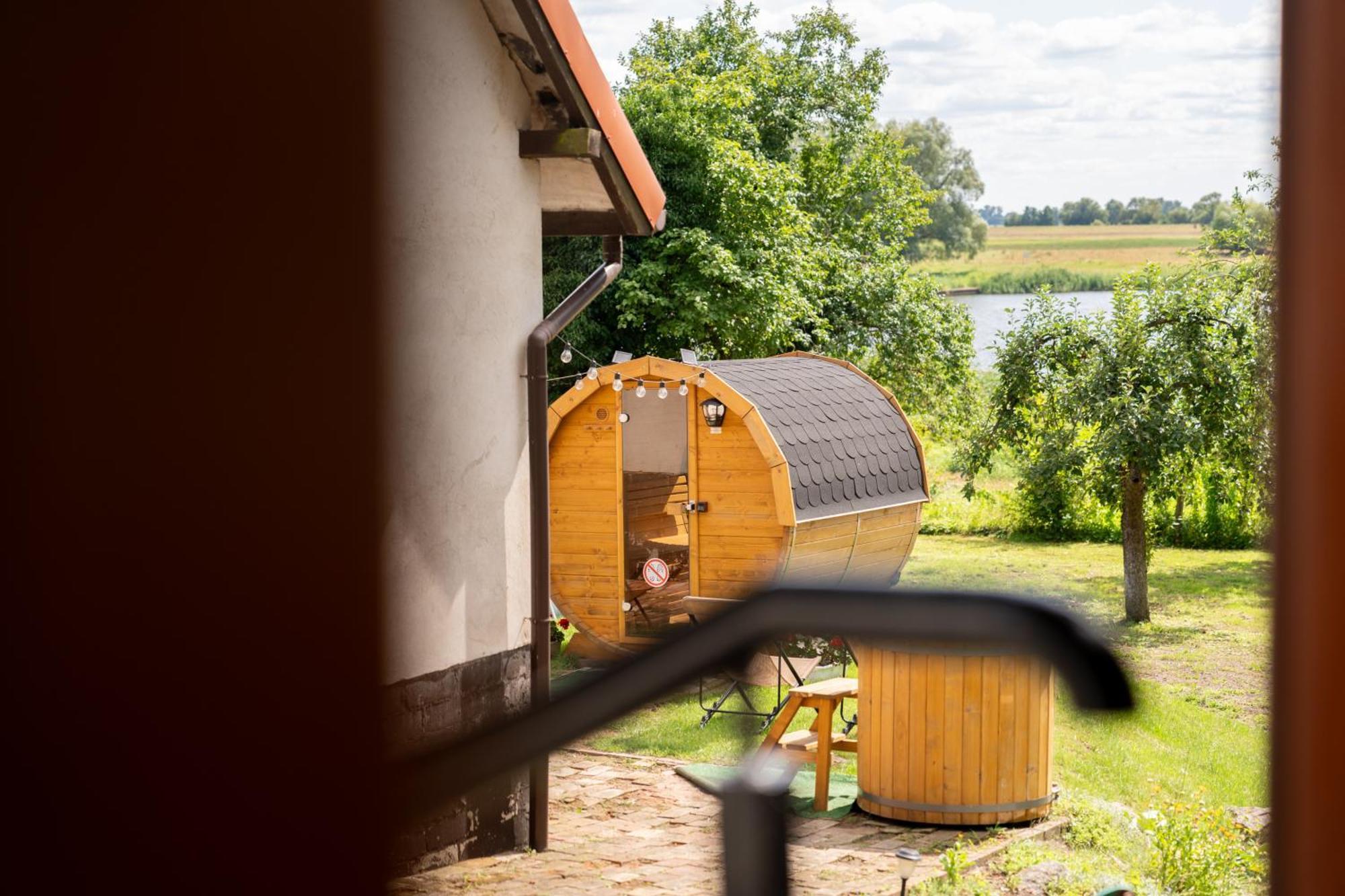 Oderpoint#Sauna#Jacuzzi Gozdowice Luaran gambar