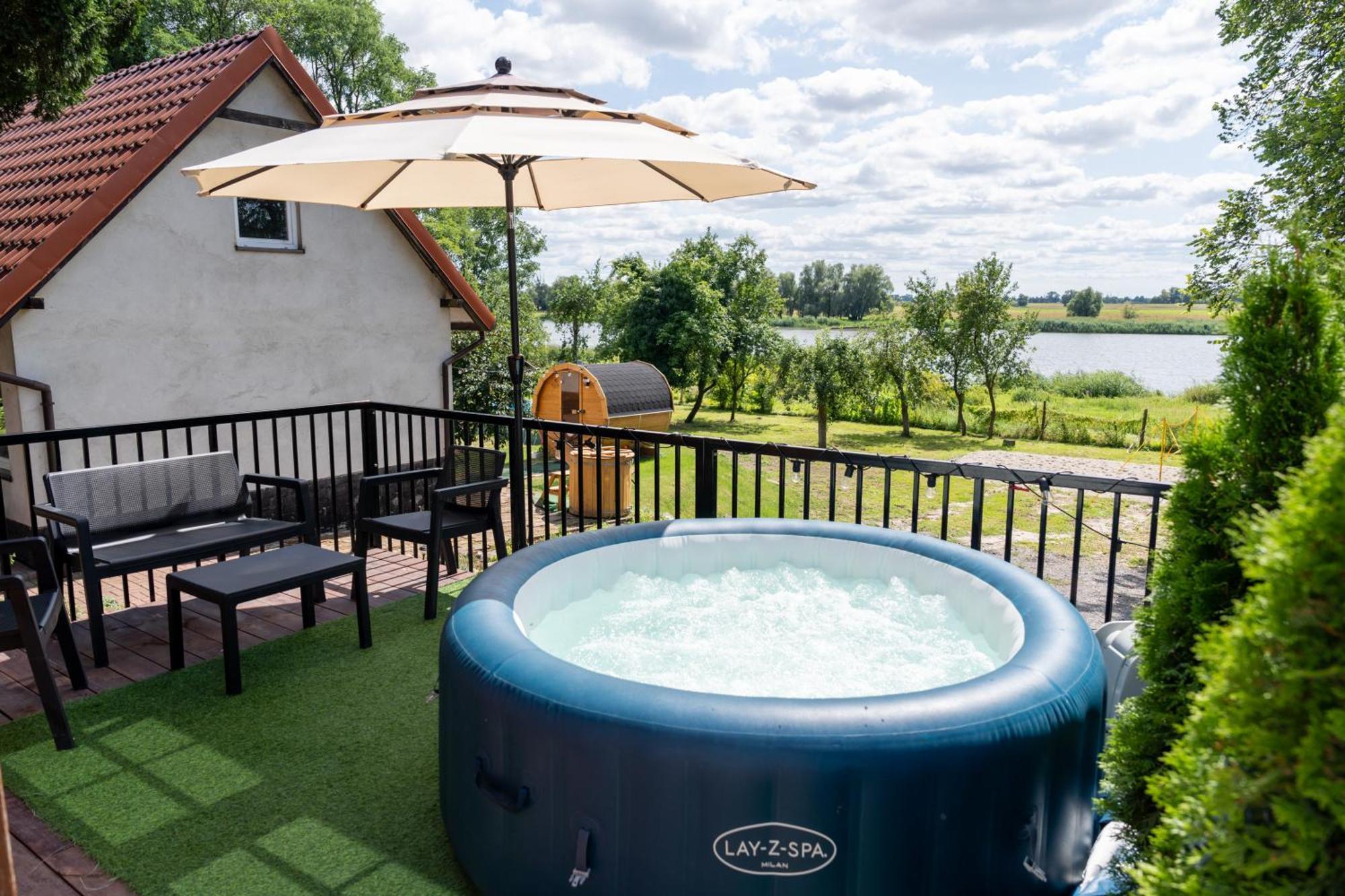 Oderpoint#Sauna#Jacuzzi Gozdowice Luaran gambar
